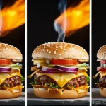 훈제 기법의 맛과 향의 과학 - Here are three detailed image generation prompts in English, inspired by the provided text about smo...